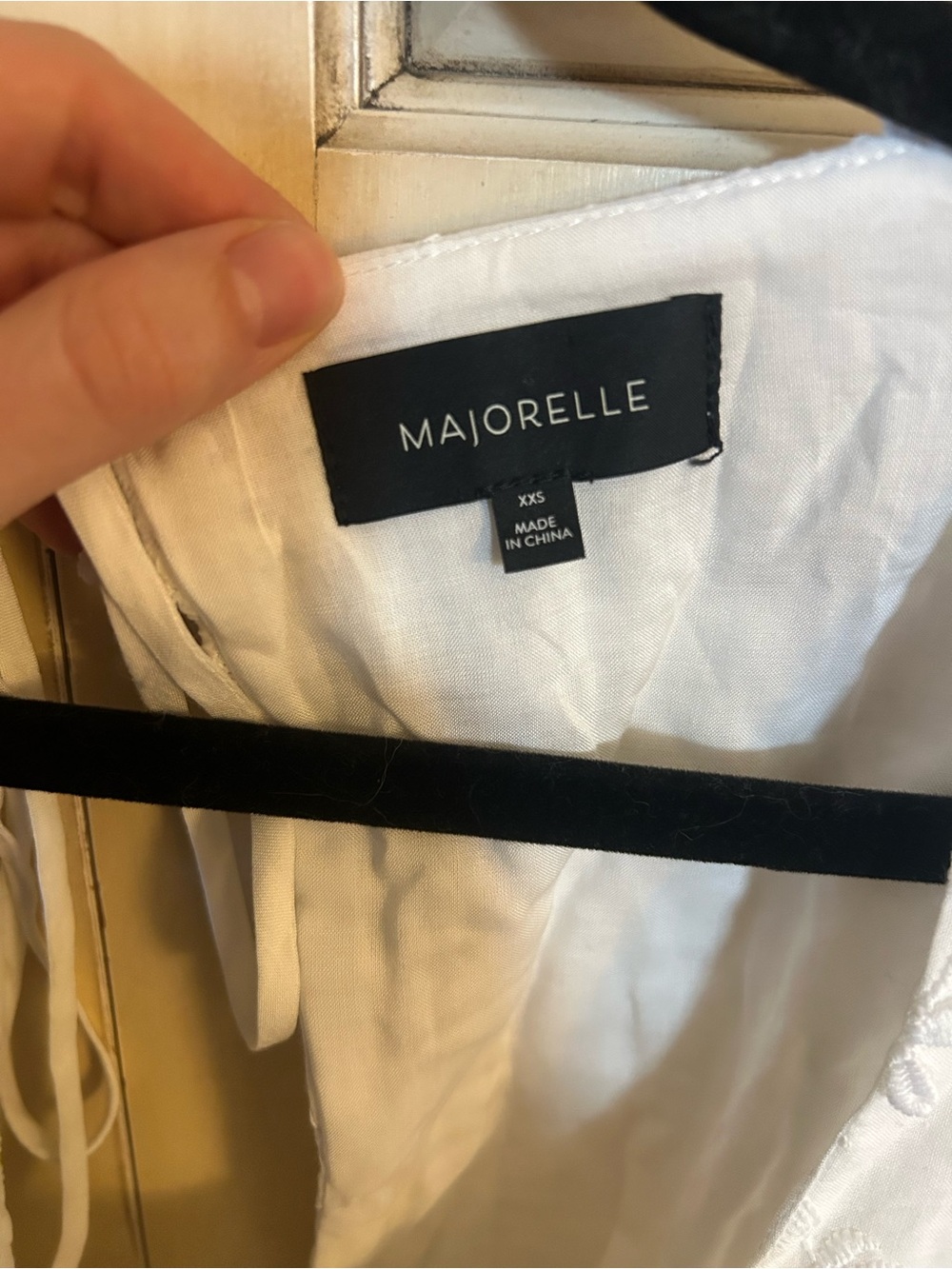 REVOLVE White Embroidered Puff Sleeve Mini Dress - Picture 3 of 4